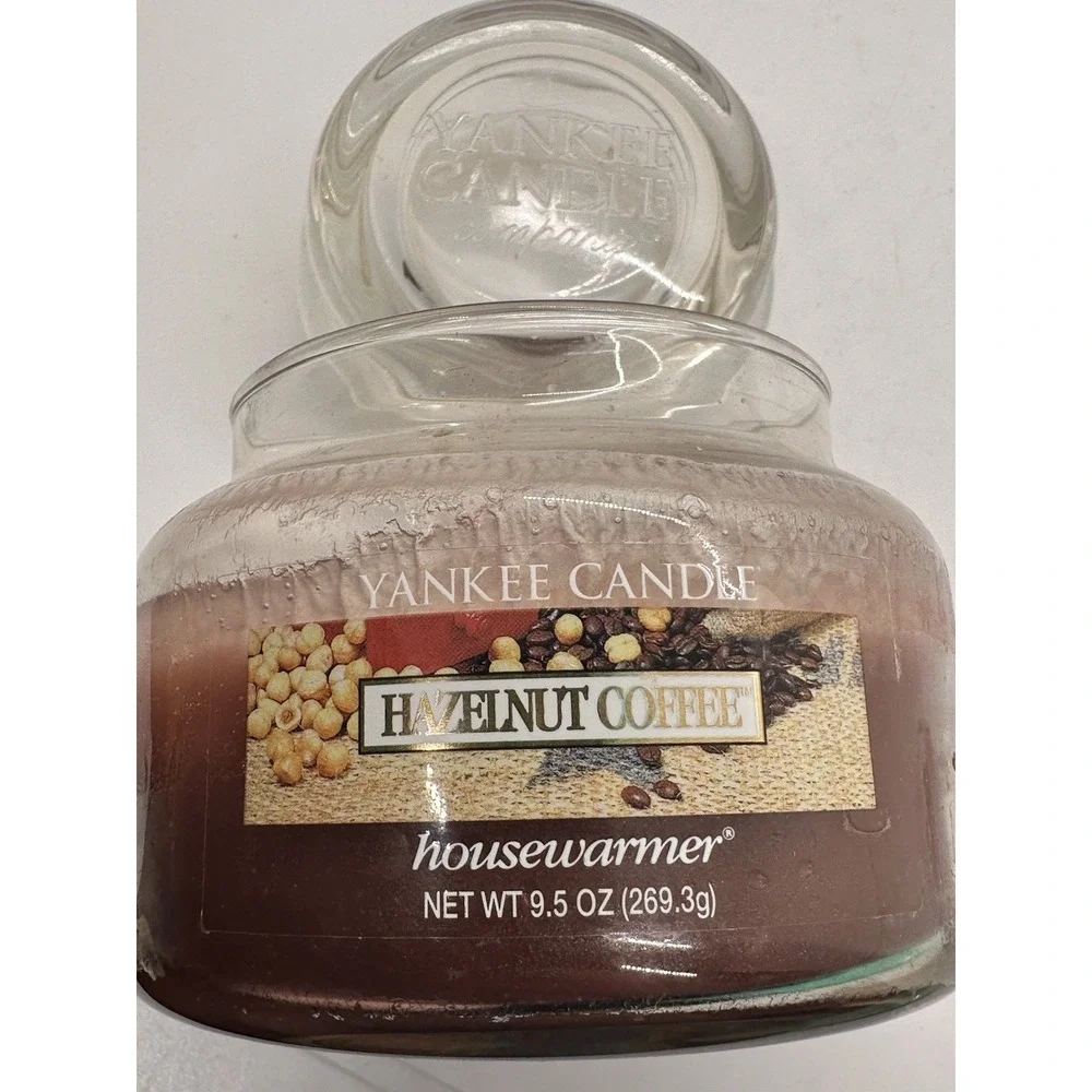 Yankee Candle Hazelnut Coffee Housewarmer 9.5 oz Small‎ Jar Retired Scent
